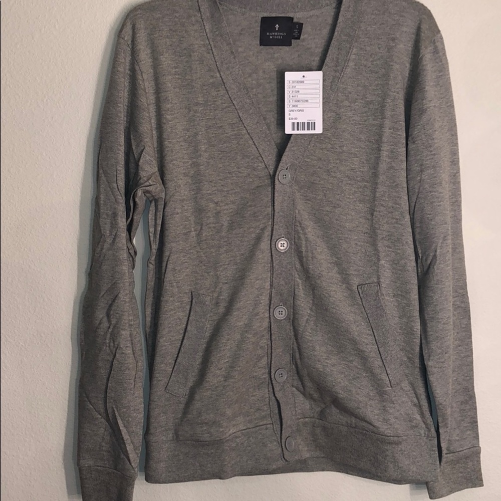 NWT Hawkings McGill gray cardigan